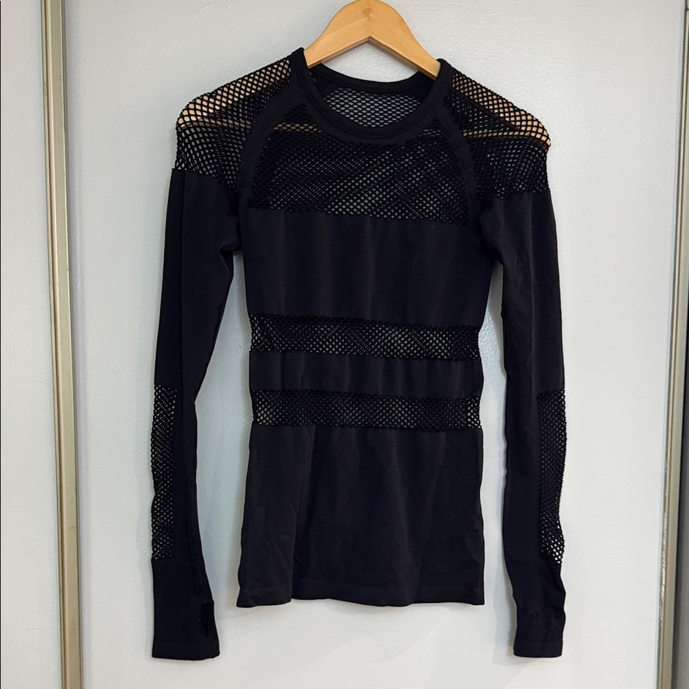 MOVING SALE Zella All Day Long Mesh Pullover Long Sleeve Top